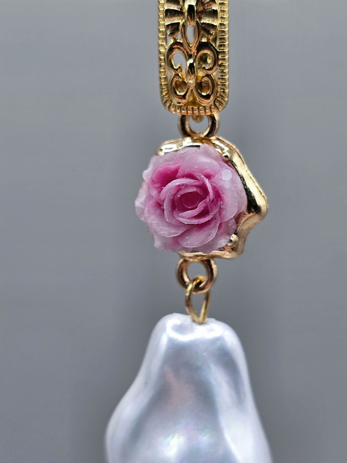 Серьги "Нимфа" с английским замком