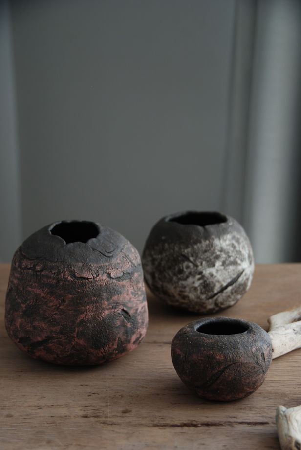 Набор керамических ваз ручной работы Семья