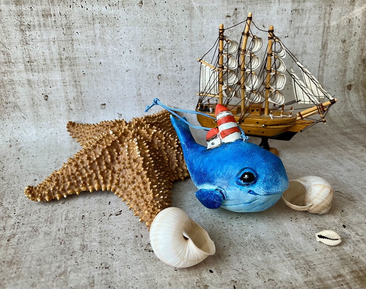 Интерьерная игрушка "Кит"