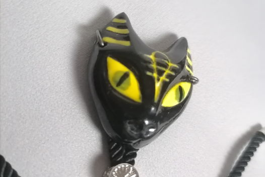 Браслет Bastet (Бастет) на шнурке со стопером (без золочения)