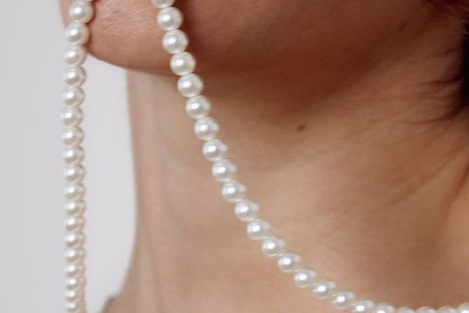 Колье «Simple & Elegant» из жемчуга и серебра