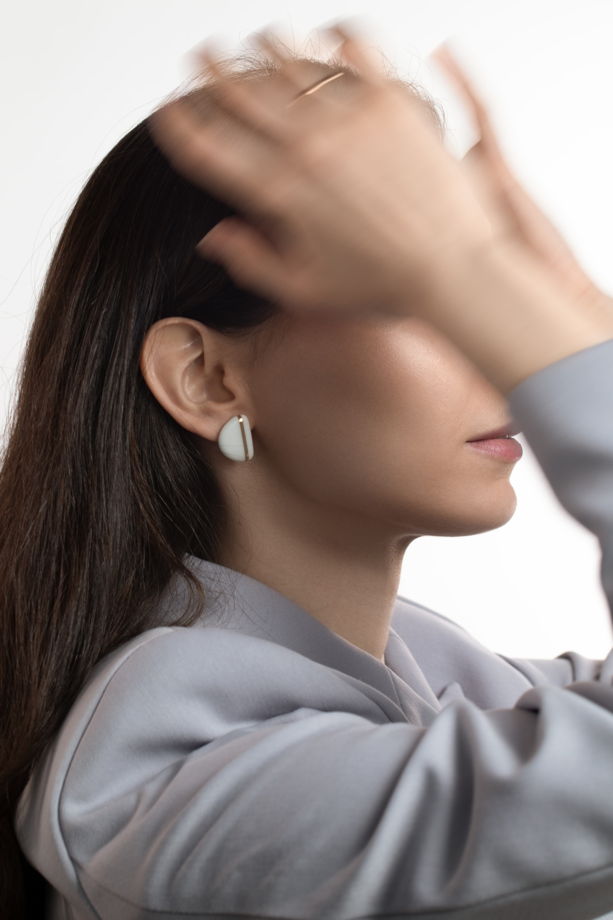 Серьги пусеты «Горизонт»