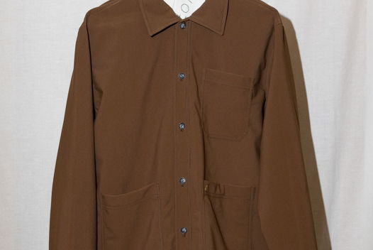 Темно-Коричневая Рубашка с Длинным Рукавом/Brown Corduroy Long Sleeve Shirt
