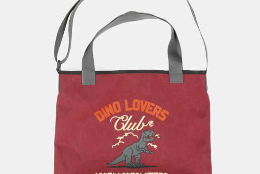 СУМКА ШОППЕР DINO LOVERS CLUB BURGUNDY CANVAS
