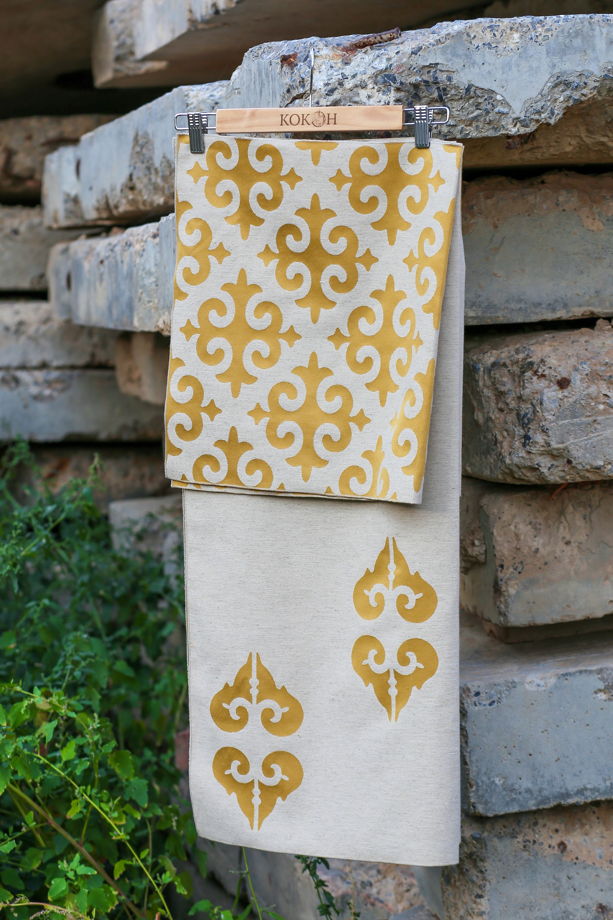 Ткань жаккардовая "Ромбы" (Золотая коллекция КОКОН)