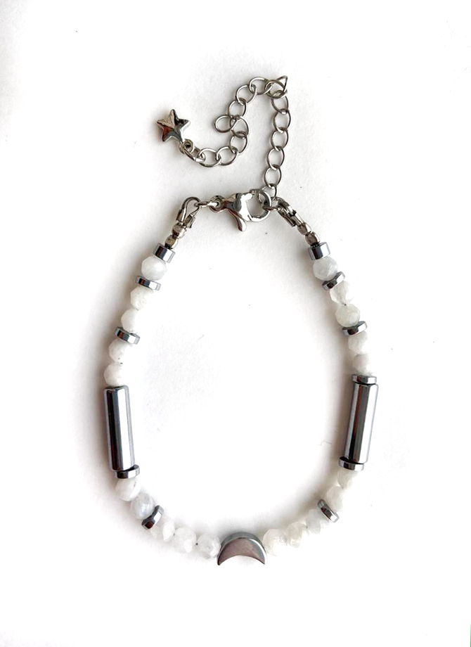 Браслет ЛУННАЯ ПРИЗМА из лунного камня