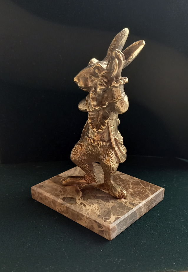 Статуэтка кролик из латуни