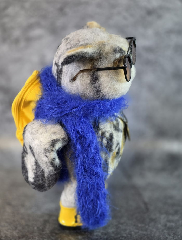 Игрушка из шерсти "Мадам Сова"