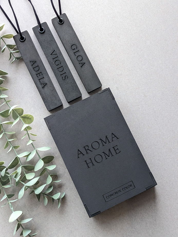 Сет арома - саше из бетона AROMA HOME в дизайнерской упаковке