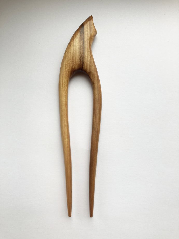 Деревянная шпилька из рябины "Веточка рябины"