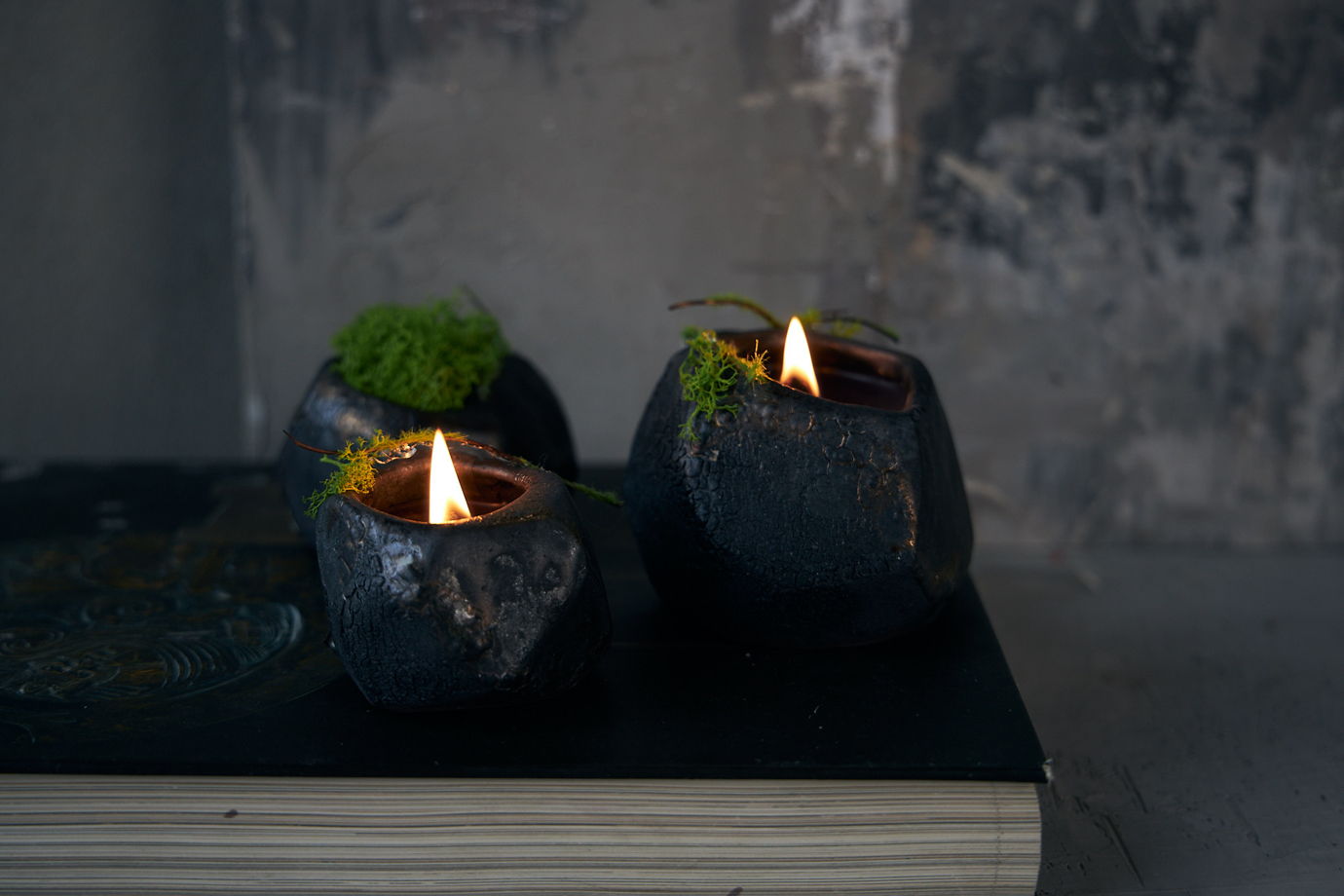 Камни - свечи из коллекции "Камчатка"
