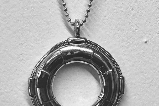 кулон "Спасательный круг" на длиной цепи