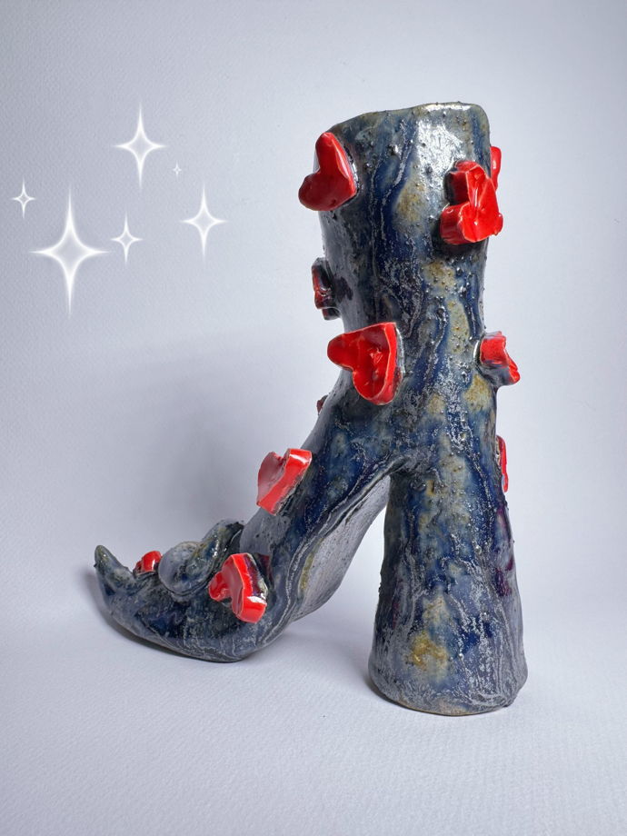 Подсвечник/ваза туфелька