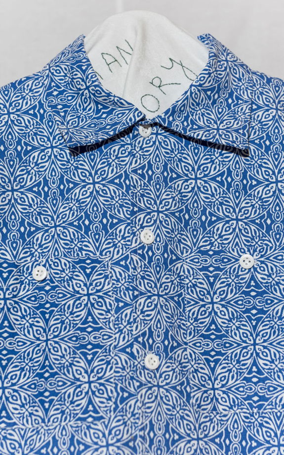 Сине-Белая Рубашка/White Blue Long Sleeve Shirt
