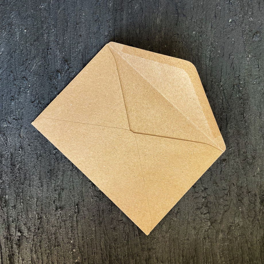 Открытка формата А6 из бумаги с текстурой льна "You are important" с крафтовым конвертом