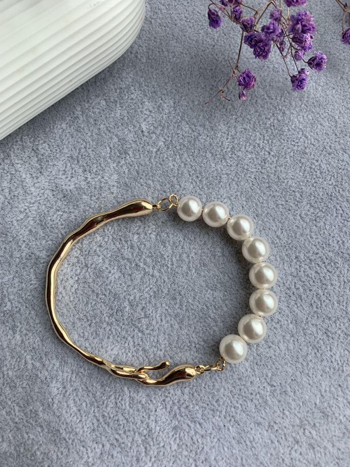 Браслет с жемчугом Майорка «Застывшее мгновение»