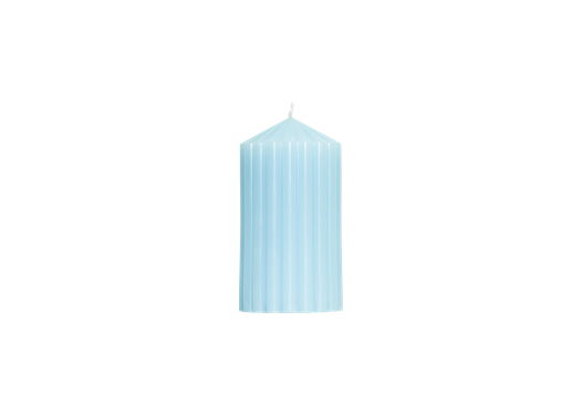 Декоративная фактурная свеча SIGIL 130*70 цвет Голубой