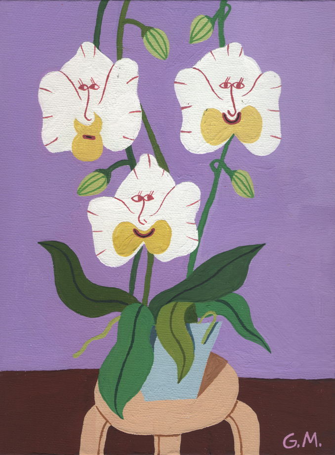 Картина в раме "Orchids"*