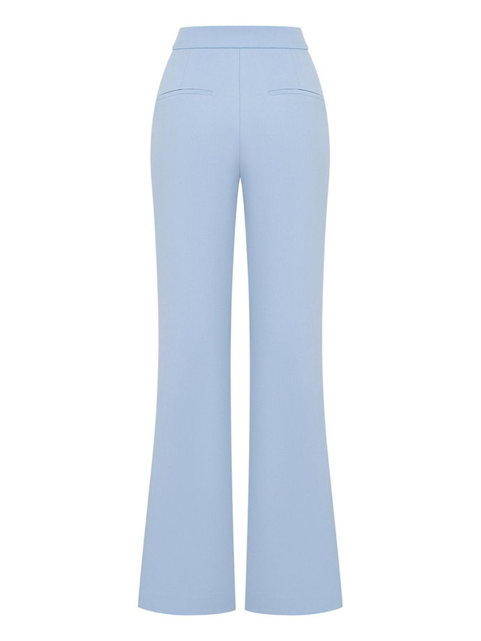 Брюки клеш, голубой