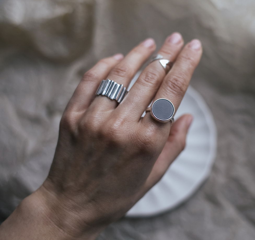 Серебряное кольцо Исландия