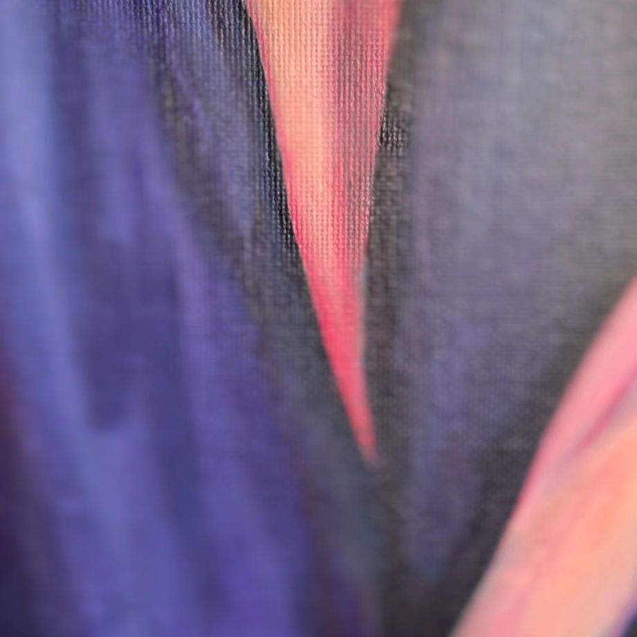 Купить картину на стену в гостиную "Фиолетовое платье" акрил на холсте 20х50