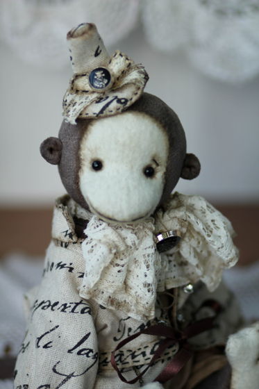 Тедди обезьяна плюшевая игрушка ручной работы тедди Фредди