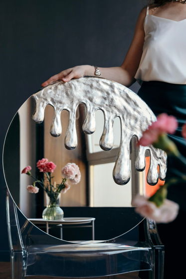 Зеркало ручной работы D 60 см