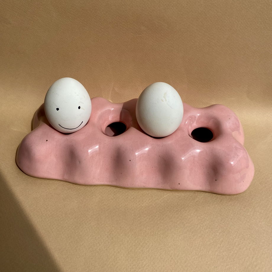 Керамическая пашотница для 4-х яиц/подсвечник