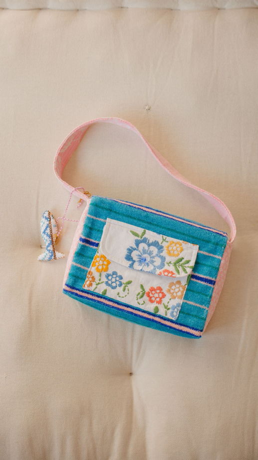 Сумка Розовая в Полоску/Striped and Pink Bag