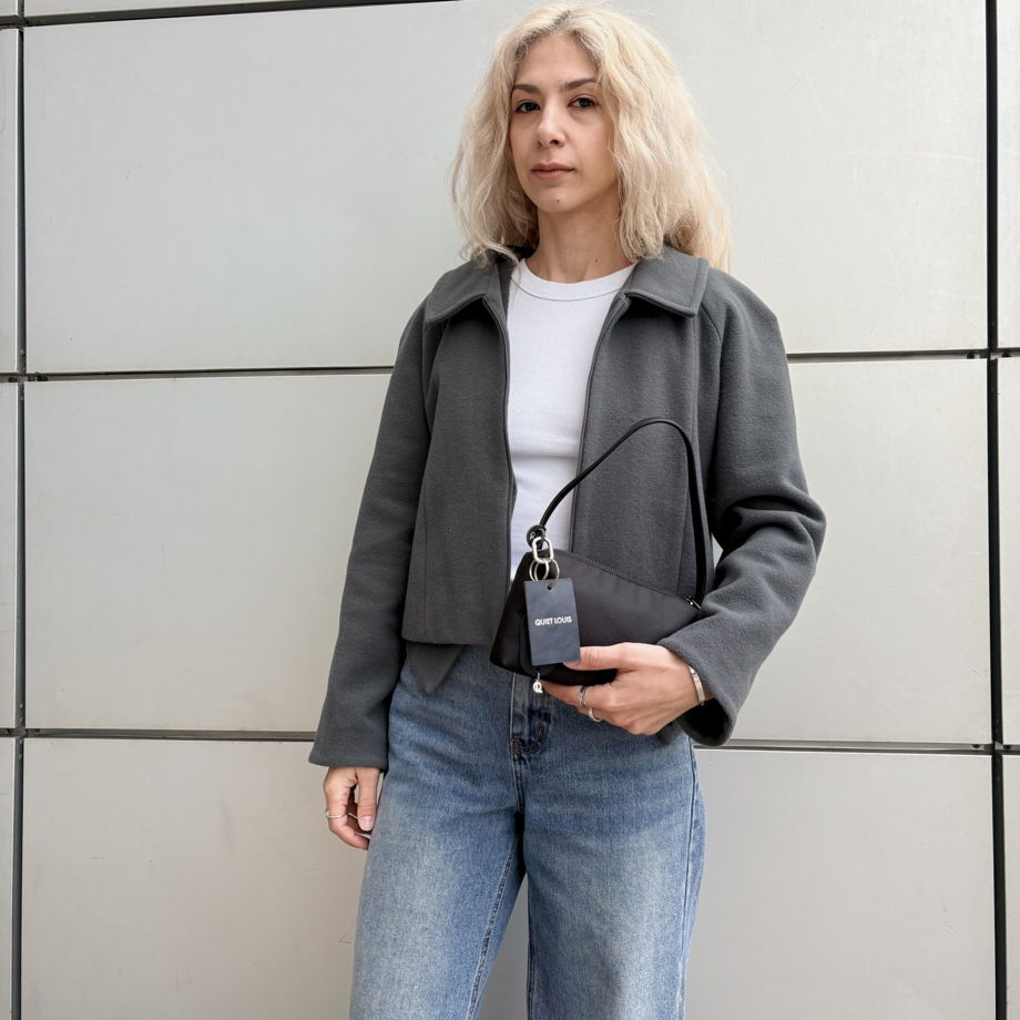 Сумка Хобо Гетария Нано (черный)