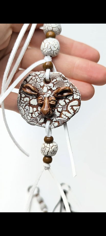 Обвес на сумку овечка коричневая и чёрная