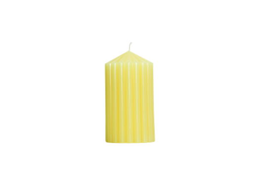 Декоративная фактурная свеча SIGIL 130*70 цвет Желтый