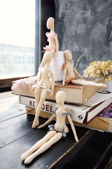 Арин, 24 см. Заготовка интерьерной куклы из текстиля для хобби, творчества, рукоделия