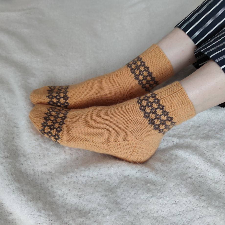 Носки женские шерстяные на узкую ногу. 36/37 размер.