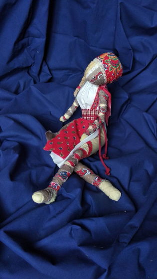 Тряпичная кукла без шитья. Авторская интерьерная кукла