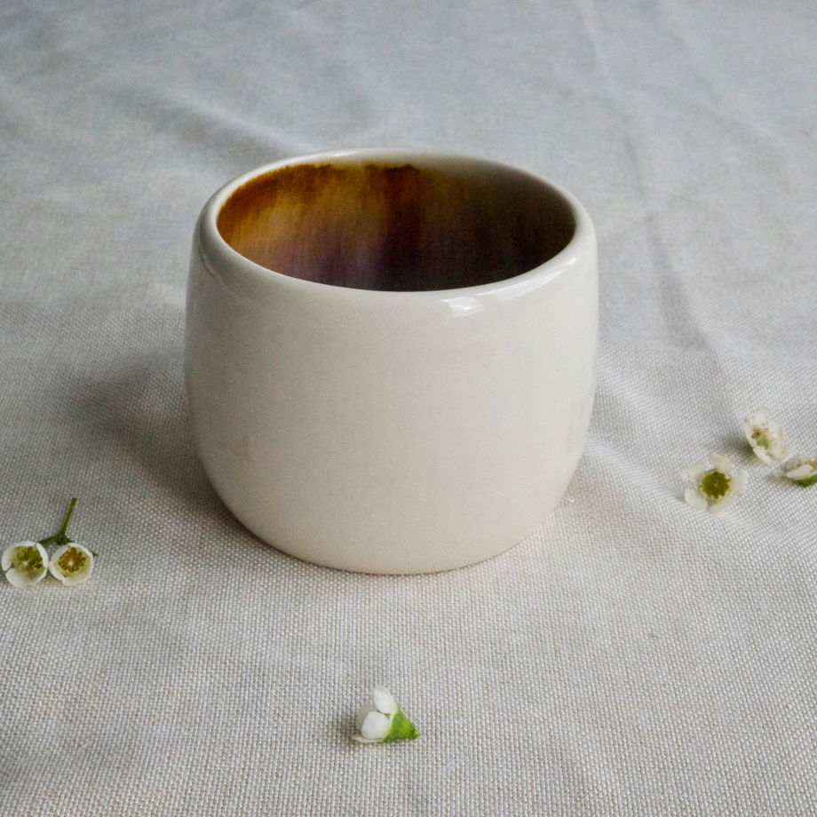 Чашка "Инжир" ручной работы без ручки, 150 мл