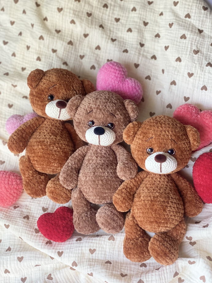 Вязаная игрушка вязаный мишка