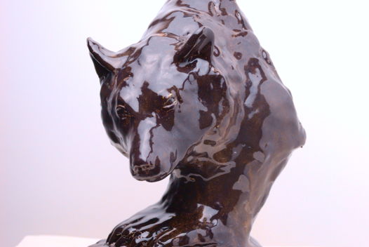 Скульптура медведь, керамика