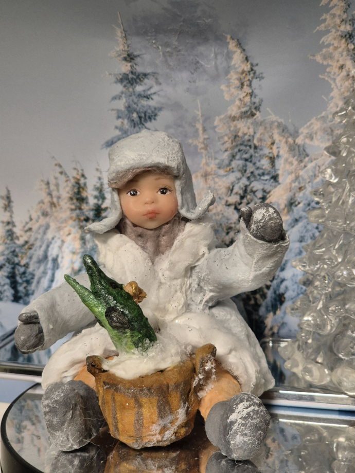 Ватная игрушка.  Емеля. По щучьему велению!