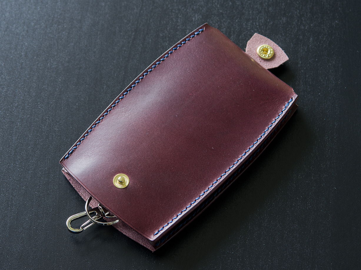 ключница из натуральной кожи Vachetta  - Слива