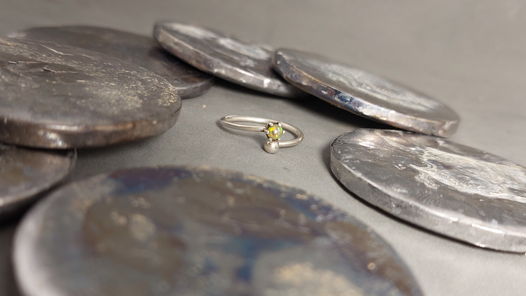 Серебряное кольцо с опалом "Королевна", размер 14 - 17