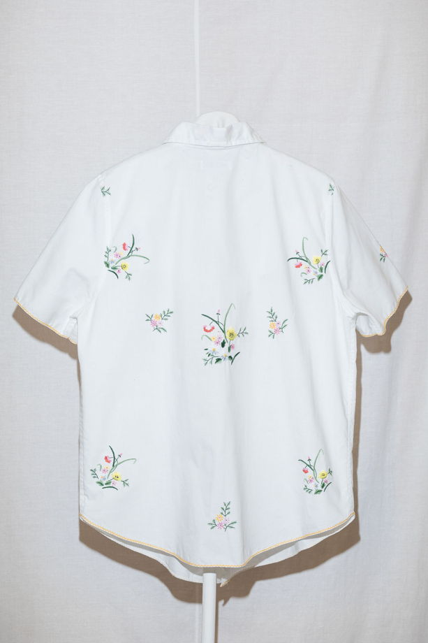 Рубашка с Вышитыми Полевыми Цветами/Wildflowers Short Sleeve Shirt