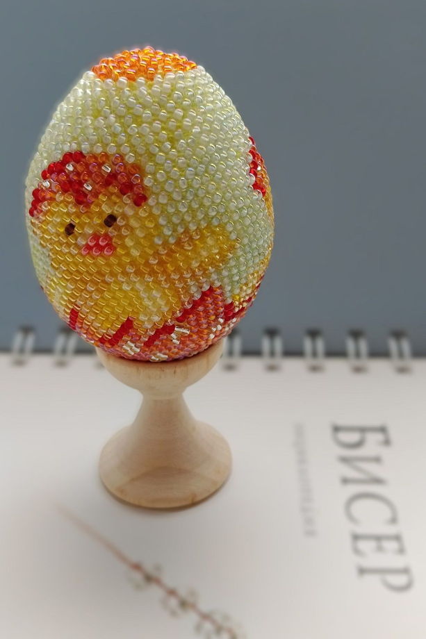 Яйцо пасхальное из бисера handmade в ассортименте