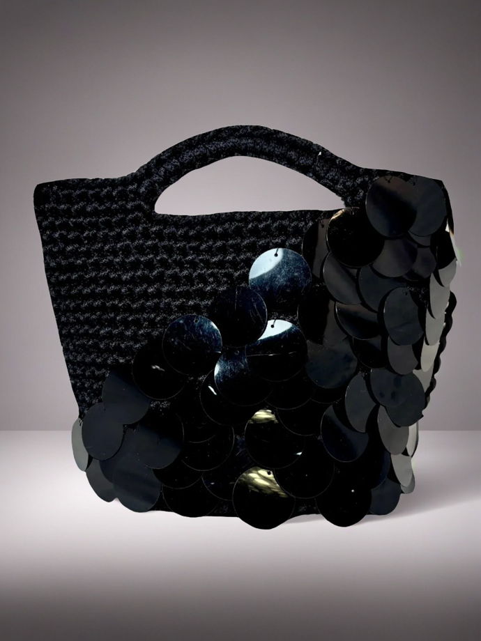 Сумка Black с пайетками.