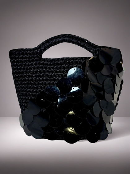 Сумка Black с пайетками.