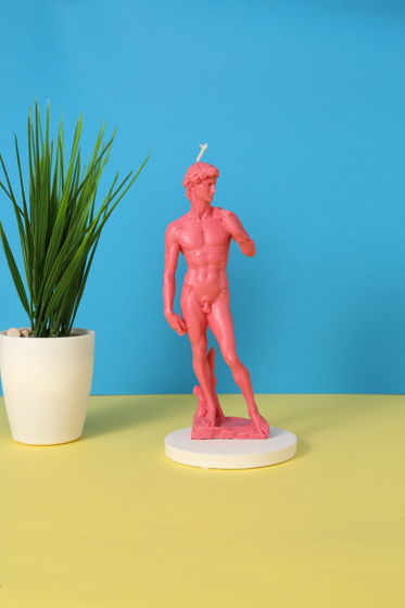 Свеча "Давид" цветная