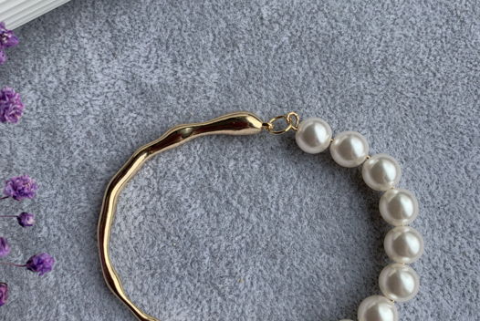 Браслет с жемчугом Майорка «Застывшее мгновение»