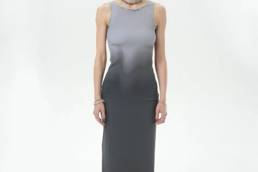 Серое платье градиент Артикул: GNT85