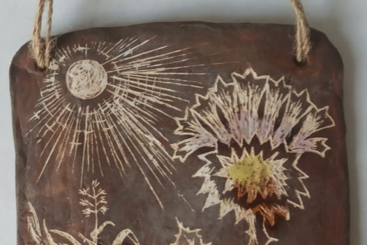 Керамическая плитка 'Цветок'