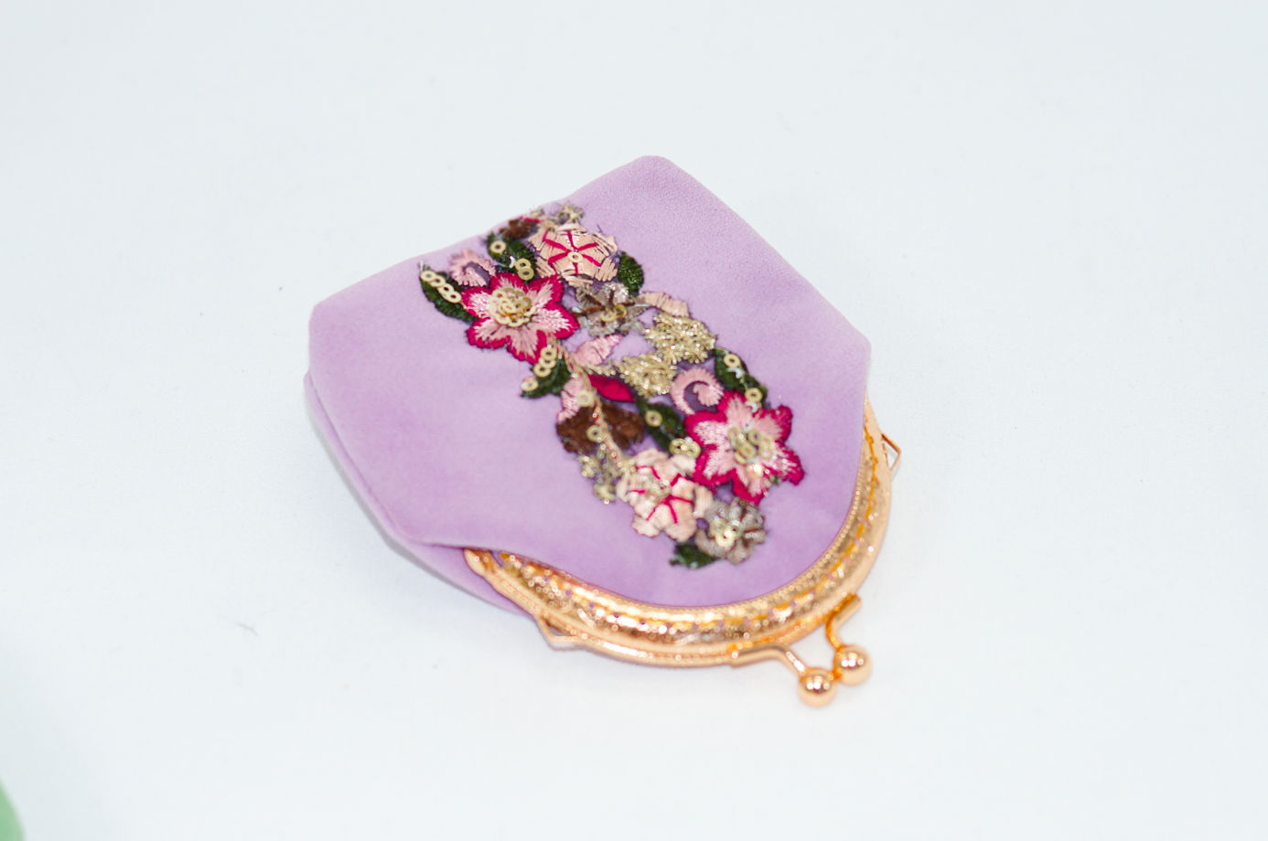 Женский кошелек велюр